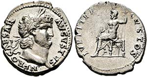 Nero (54-68) - Denarius (3,37 g), Roma, ... 