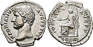 Hadrianus (117-138) - Denarius (2,84 g), ... 