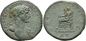 Hadrianus (117-138) - Sestertius (25,51 g), ... 