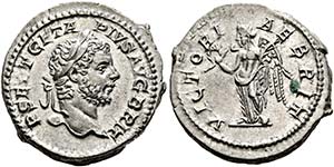Geta (209-211) - als Augustus. Denarius ... 