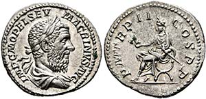 Macrinus (217-218) - Denarius (2,89 g), ... 