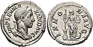 Severus Alexander (222-235) - Denarius (3,70 ... 