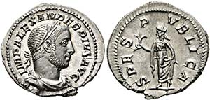 Severus Alexander (222-235) - Denarius (2,90 ... 