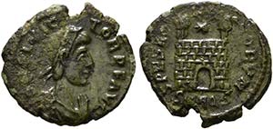 Flavius Victor (384-388) - Nummus (1,24 g), ... 