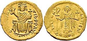 Mauricius Tiberius (582-602) - Solidus (4,43 ... 