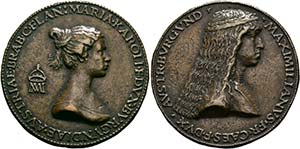 Maximilian I. 1493-1519 - Bronzegussmedaille ... 