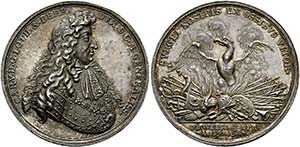 Leopold I. 1657-1705 - AR-Medaille (27g), ... 