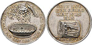 Leopold I. 1657-1705 - AR-Medaille (15,44g), ... 