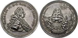 Karl VI. 1711-1740 - Große AR-Medaille ... 