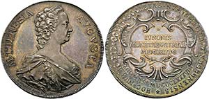 Maria Theresia 1740-1780 - AR-Medaille (im ... 