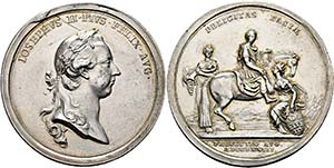 Joseph II. 1765-1790 - AR-Medaille (43,77g), ... 
