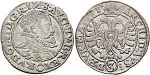 Rudolf II. 1576-1612 - 3 Kreuzer (Groschen) ... 