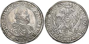 Rudolf II. 1576-1612 - Taler 1582 Budweis ... 