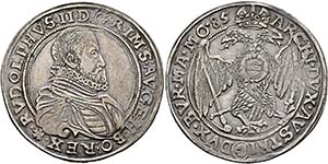 Rudolf II. 1576-1612 - Taler 1585 Budweis ... 