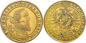 Ferdinand II. 1619-1637 - 5 Dukaten (17,33g) ... 