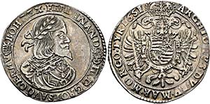 Ferdinand III. 1637-1657 - 1/2 Taler 1651 KB ... 