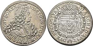 Josef I. 1705-1711 - Taler 1707 Hall Mm. ... 