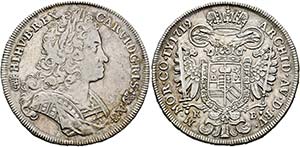 Karl VI. 1711-1740 - 1/2 Taler 1719 KB ... 