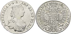 Maria Theresia 1740-1780 - 1/2 Taler 1765 ... 