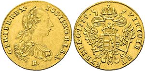 Josef II. 1765-1790 - Dukat (3,47g) 1779 ... 