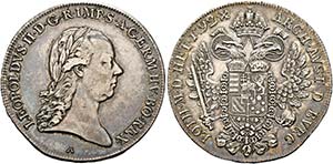 Leopold II. 1790-1792 - 1/2 Taler 1792 A ... 
