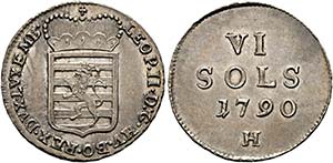 Leopold II. 1790-1792 - VI Sols 1790 H ... 