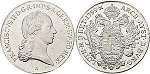 Franz II. 1792-1806-(1835) - 1/2 Taler 1799 ... 