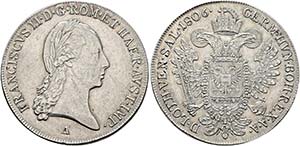 Franz II. 1792-1806-(1835) - 1/2 Taler 1806 ... 
