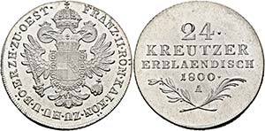 Franz II. 1792-1806-(1835) - 24 Kreuzer 1800 ... 