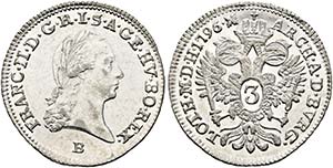 Franz II. 1792-1806-(1835) - 3 Kreuzer ... 