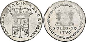 Franz II. 1792-1806-(1835) - 20 Soldi 1796 ... 