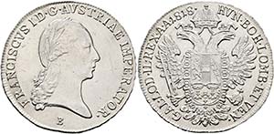 Franz I. (1792)-1806-1835 - 1/2 Taler 1818 B ... 