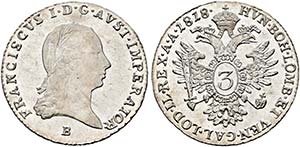 Franz I. (1792)-1806-1835 - 3 Kreuzer ... 
