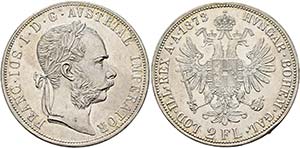Franz Joseph 1848-1916 - Doppelgulden 1873 ... 