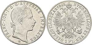 Franz Joseph 1848-1916 - Gulden 1865 B ... 