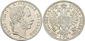 Franz Joseph 1848-1916 - Gulden 1868 A Wien ... 