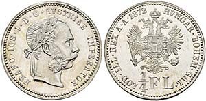 Franz Joseph 1848-1916 - 1/4 Gulden 1872 ... 