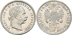 Franz Joseph 1848-1916 - 1/4 Gulden 1874 ... 