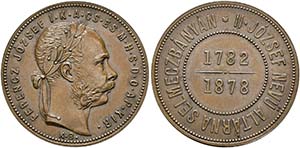 Franz Joseph 1848-1916 - Kupferabschlag vom ... 