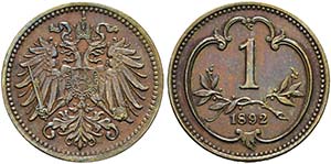 Franz Joseph 1848-1916 - Heller 1892 Wien - ... 