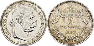 Franz Joseph 1848-1916 - 5 Korona 1900 KB ... 