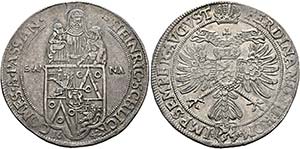 Schlick - Heinrich IV. 1612-1650 - Taler ... 
