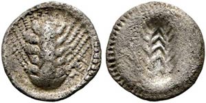 Metapontum - Obol (0,43 g), ca. 540-510 v. ... 