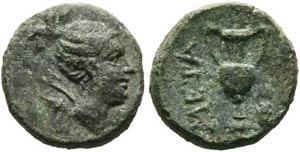 Metapontum - Bronze (1,36 g), ca. 225-200 v. ... 
