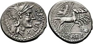 Q. Fabius Labeo - Denarius (3,87 g), Roma, ... 