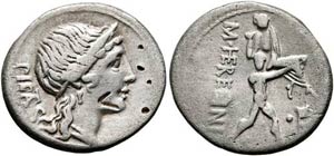 M. Herennius - Denarius (3,75 g), Roma, ... 