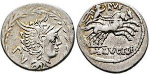 M. Lucilius Rufus - Denarius (3,83 g), Roma, ... 