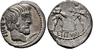 L. Titurius L.f. Sabinus - Denarius (3,93 ... 