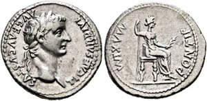 Tiberius (14-37) - Denarius (3,74 g), ... 