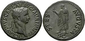 Claudius (41-54) - Sestertius (27,23 g), ... 